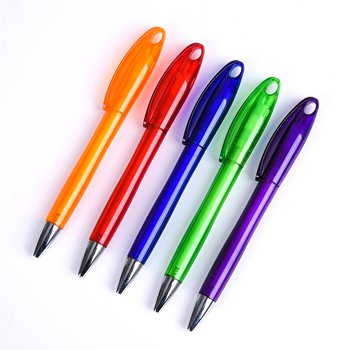 廣告筆-塑膠筆管環保禮品-五款可選- 單色原子筆_0